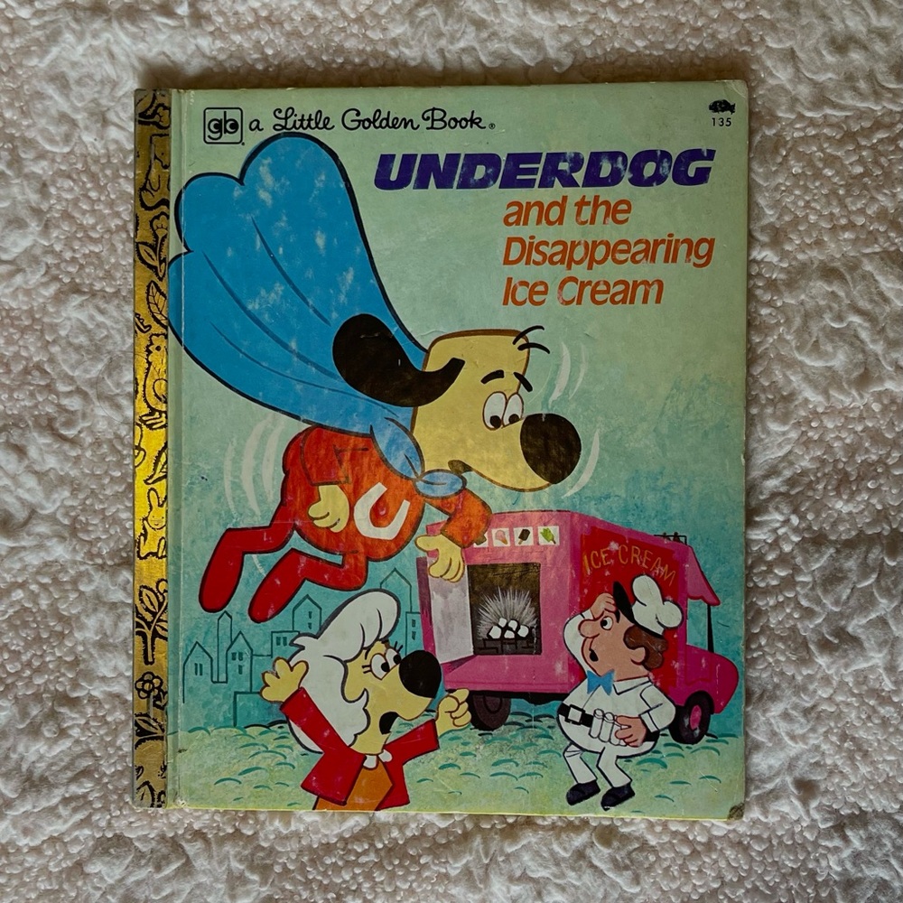 Vintage Little Golden Underdog Book Children’s Book